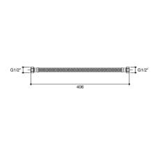 STAINLESS STEEL WATER INLET HOSE 16IN KOHLER K-1177889