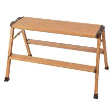 MULTIPURPOSE STEP STOOL MATALL DAT-KW2-90 2-STEP WOOD PATTERNED