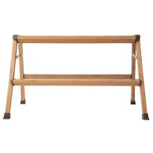 MULTIPURPOSE STEP STOOL MATALL DAT-KW2-90 2-STEP WOOD PATTERNED