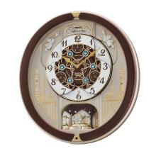 WALL CLOCK SEIKO CLOCKS MELODY QXM291B 17.4X15.9IN BROWN